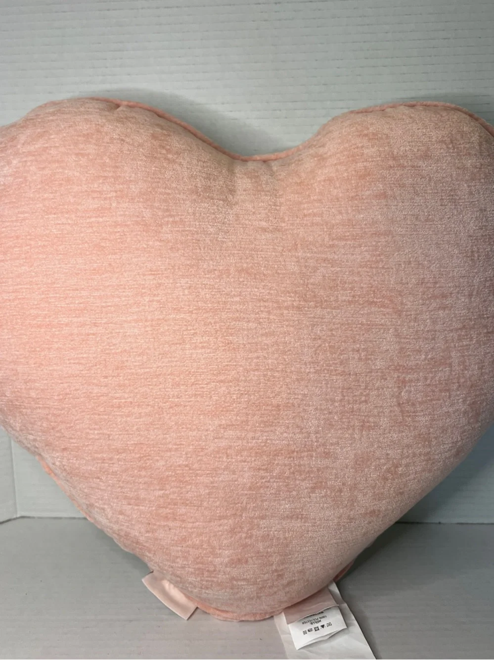 Rachel Zoe Heart Shaped Ballet Slipper Pink White Decorative Pillow New